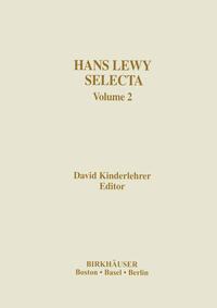 Vorderes Coverbild Hans Lewy Selecta