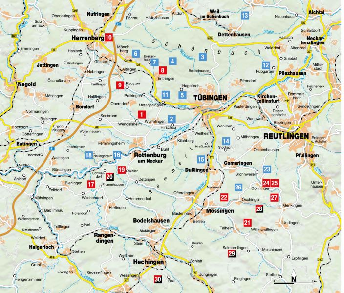 Beispielinhalt (Bild) Erlebnis-Wanderungen in und um Tübingen