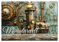 Vorderes Coverbild Miniaturwelt Faszinierend winzige Häuser im Steampunk-Stil (Wandkalender 2026 DIN A3 quer), CALVENDO Monatskalender