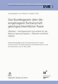 Vorderes Coverbild Das Bundesgesetz über die eingetragene Partnerschaft gleichgeschlechtlicher Paare