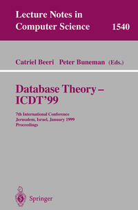 Vorderes Coverbild Database Theory - ICDT'99