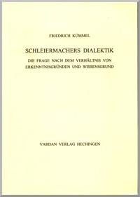 Vorderes Coverbild Schleiermachers Dialektik