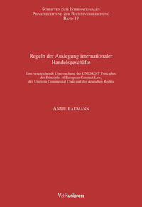 Vorderes Coverbild Regeln der Auslegung internationaler Handelsgeschäfte