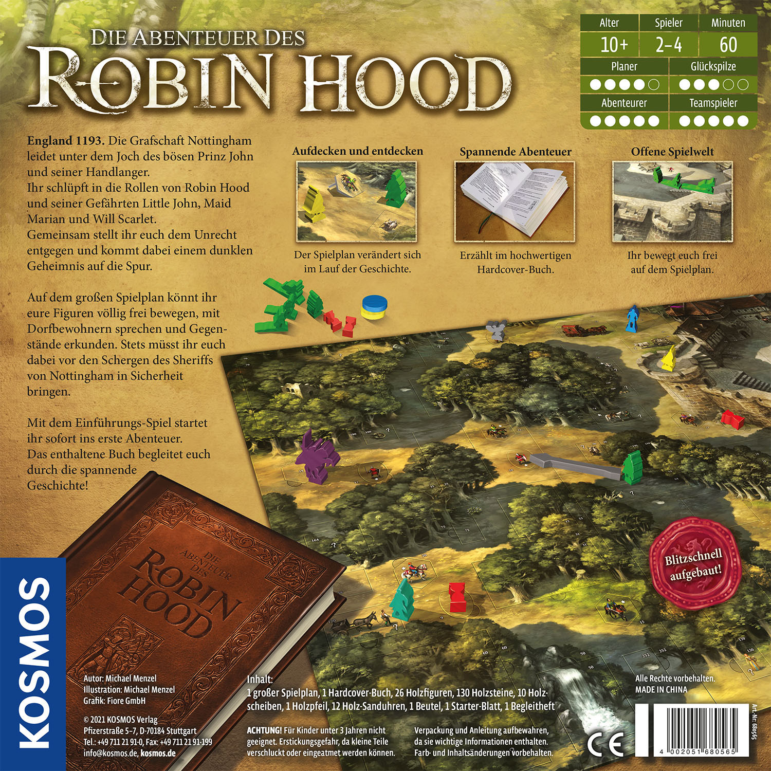 Rückseitencover Die Abenteuer des Robin Hood