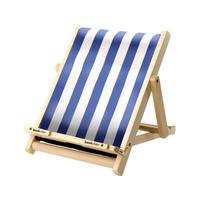 Vorderes Coverbild Bookchair (Standard) - Blau-Weiß - Buchständer aus Holz - Leseständer - Für Bücher, E-Reader und Tablets - Lesehilfe - Tablethalter - freihändig Lesen - Geschenk für Leser & Buchliebhaber