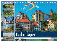 Vorderes Coverbild Rund um Bayern (Wandkalender 2026 DIN A4 quer), CALVENDO Monatskalender