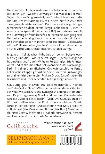 Rückseitencover Celibidache und Furtwängler