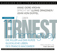 Vorderes Coverbild Ein Gespräch über Ernest Hemingway – Die Killer und Das kurze glückliche Leben des Francis Macomber