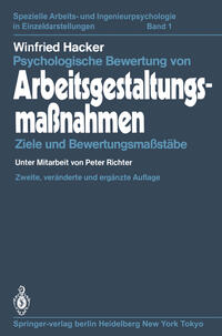 Vorderes Coverbild Psychologische Bewertung von Arbeitsgestaltungsmaßnahmen