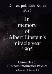 Vorderes Coverbild In memory of Albert Einstein's miracle year 1905