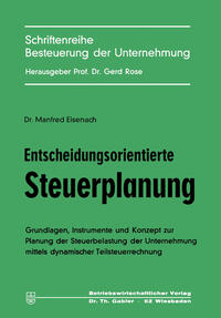 Vorderes Coverbild Entscheidungsorientierte Steuerplanung