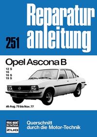 Vorderes Coverbild Opel Ascona B ab August 1975 bis November 1977