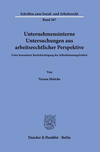 Vorderes Coverbild Unternehmensinterne Untersuchungen aus arbeitsrechtlicher Perspektive.