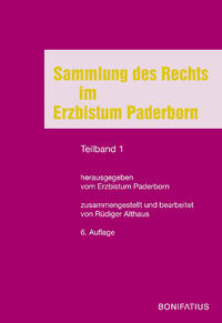 Vorderes Coverbild Sammlung des Rechts im Erzbistum Paderborn