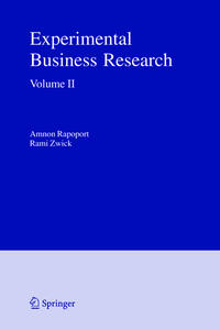 Vorderes Coverbild Experimental Business Research