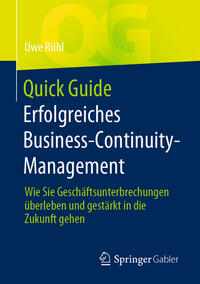 Vorderes Coverbild Quick Guide Erfolgreiches Business-Continuity-Management