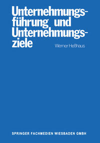 Vorderes Coverbild Unternehmungsführung und Unternehmungsziele