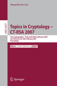 Vorderes Coverbild Topics in Cryptology – CT-RSA 2007