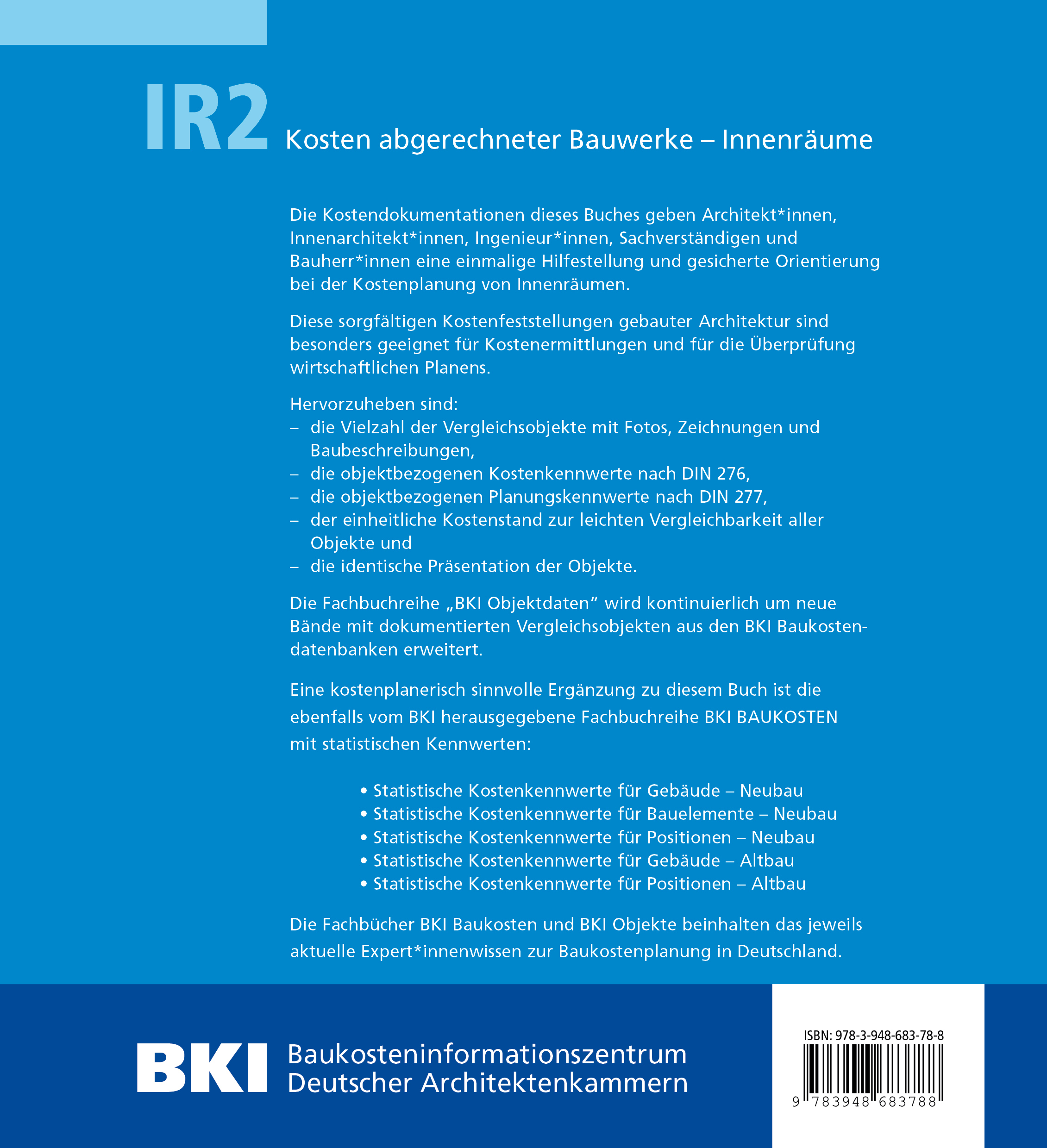 Rückseitencover BKI Objektdaten IR2
