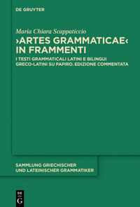 Vorderes Coverbild "Artes Grammaticae" in frammenti
