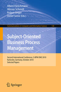 Vorderes Coverbild Subject-Oriented Business Process Management