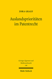 Vorderes Coverbild Auslandsprioritäten im Patentrecht