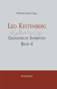 Vorderes Coverbild Leo Kestenberg Gesammelte Schriften