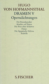 Vorderes Coverbild Dramen V. Operndichtungen