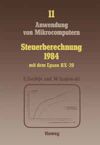 Vorderes Coverbild Steuerberechnung 1984 mit dem Epson HX-20
