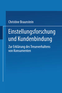 Vorderes Coverbild Einstellungsforschung und Kundenbindung