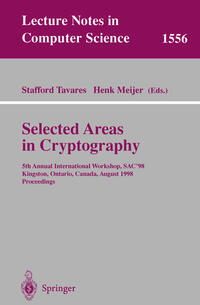 Vorderes Coverbild Selected Areas in Cryptography