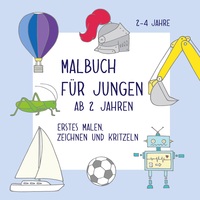 Vorderes Coverbild Malbuch für Jungen ab 2 Jahren