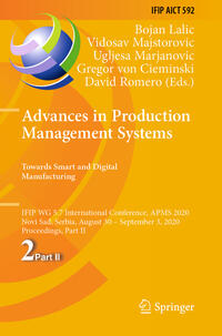 Vorderes Coverbild Advances in Production Management Systems. Towards Smart and Digital Manufacturing