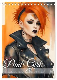 Vorderes Coverbild Punk Girls mit einer Prise New Wave (Tischkalender 2025 DIN A5 hoch), CALVENDO Monatskalender