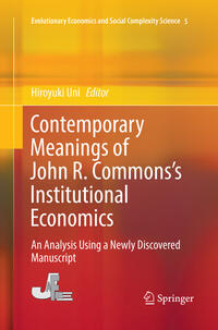 Vorderes Coverbild Contemporary Meanings of John R. Commons’s Institutional Economics