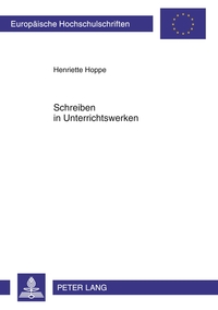 Vorderes Coverbild Schreiben in Unterrichtswerken