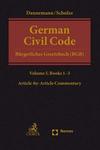 Vorderes Coverbild German Civil Code Volume I
