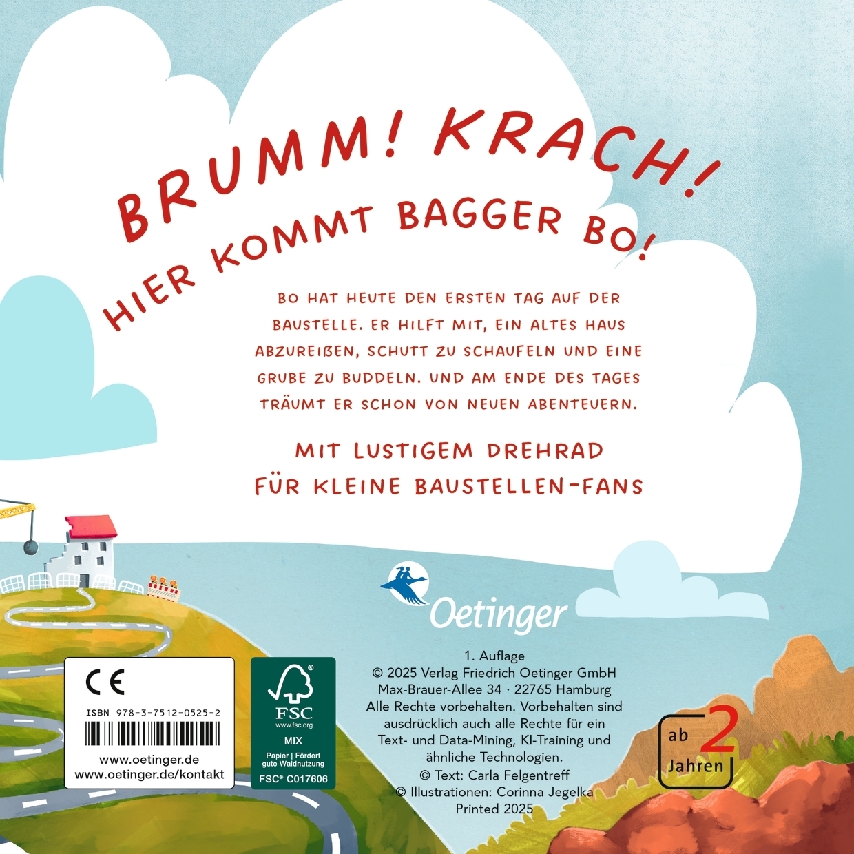 Rückseitencover Einsatz für Bo Bagger