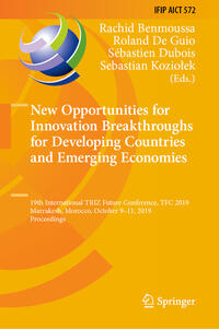Vorderes Coverbild New Opportunities for Innovation Breakthroughs for Developing Countries and Emerging Economies
