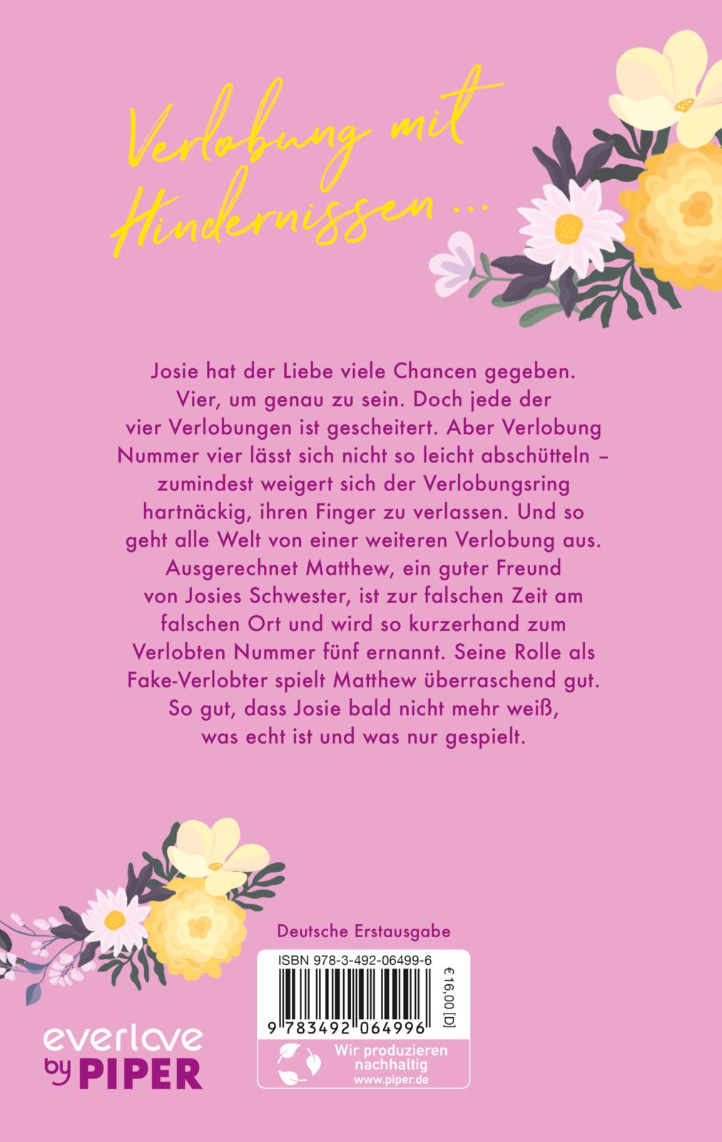 Rückseitencover The Fiancé Dilemma – Aller guten Dinge sind fünf
