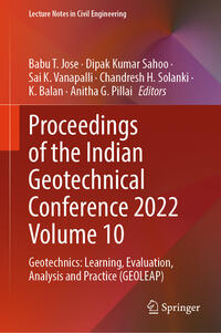 Vorderes Coverbild Proceedings of the Indian Geotechnical Conference 2022 Volume 10