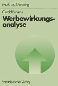 Vorderes Coverbild Werbewirkungsanalyse