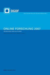 Vorderes Coverbild Online-Forschung 2007