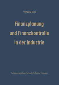 Vorderes Coverbild Finanzplanung und Finanzkontrolle in der Industrie