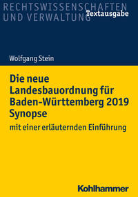 Vorderes Coverbild Die neue Landesbauordnung für Baden-Württemberg 2019 Synopse