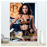 Vorderes Coverbild Crypto Queens: Schönheit der Digitalen Revolution (hochwertiger Premium Wandkalender 2025 DIN A2 hoch), Kunstdruck in Hochglanz