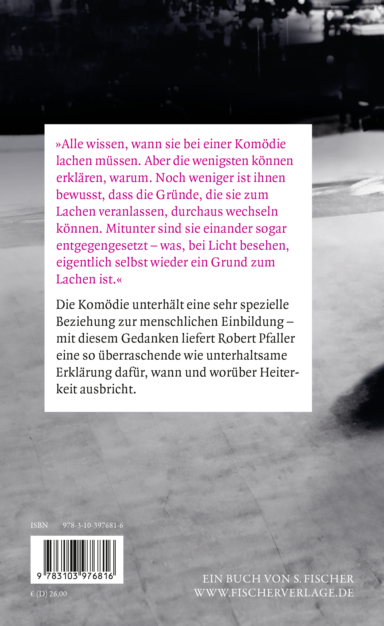 Rückseitencover Das Lachen der Ungetäuschten