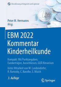 Vorderes Coverbild (hohe Qualität) EBM 2022 Kommentar Kinderheilkunde