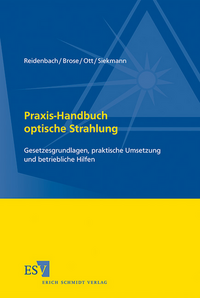 Vorderes Coverbild Praxis-Handbuch optische Strahlung
