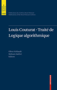 Vorderes Coverbild Louis Couturat -Traité de Logique algorithmique